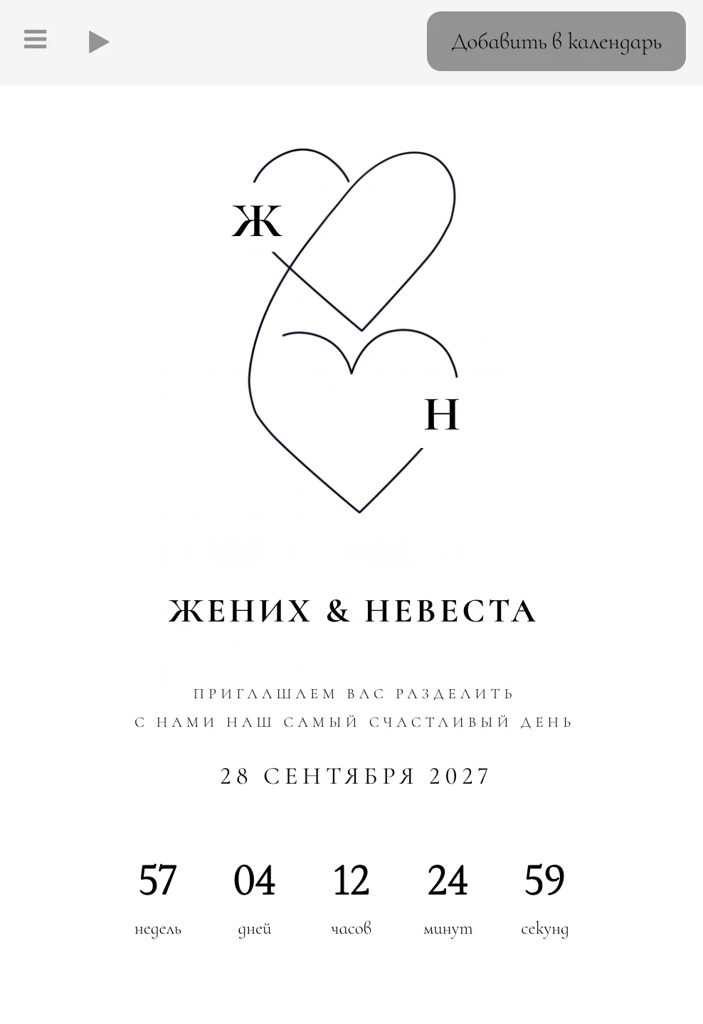 Превью шаблона «Чёрный контур»
