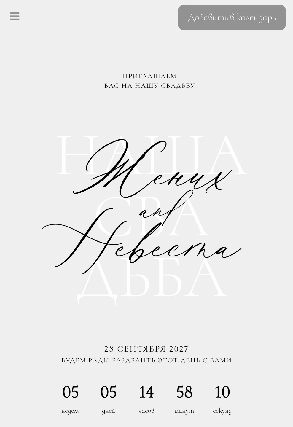 Превью шаблона «Зимняя строка»